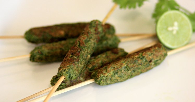 Hara Bhara Kebab on a stick