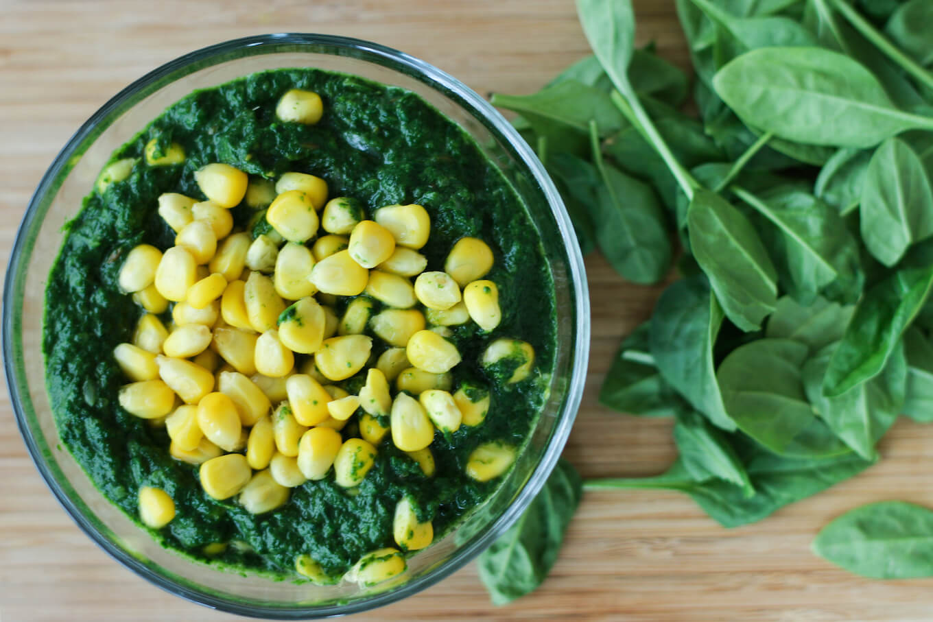 Spinach corn curry Corn Palak recipe My Weekend Kitchen