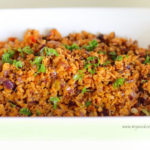 soya mince vegetable fry, soya mince recipe