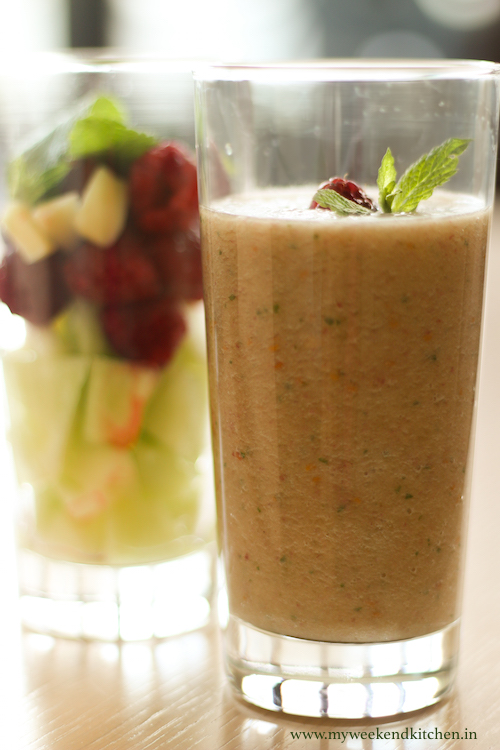 Melon and berries smoothie recipe My Weekend Kitchen