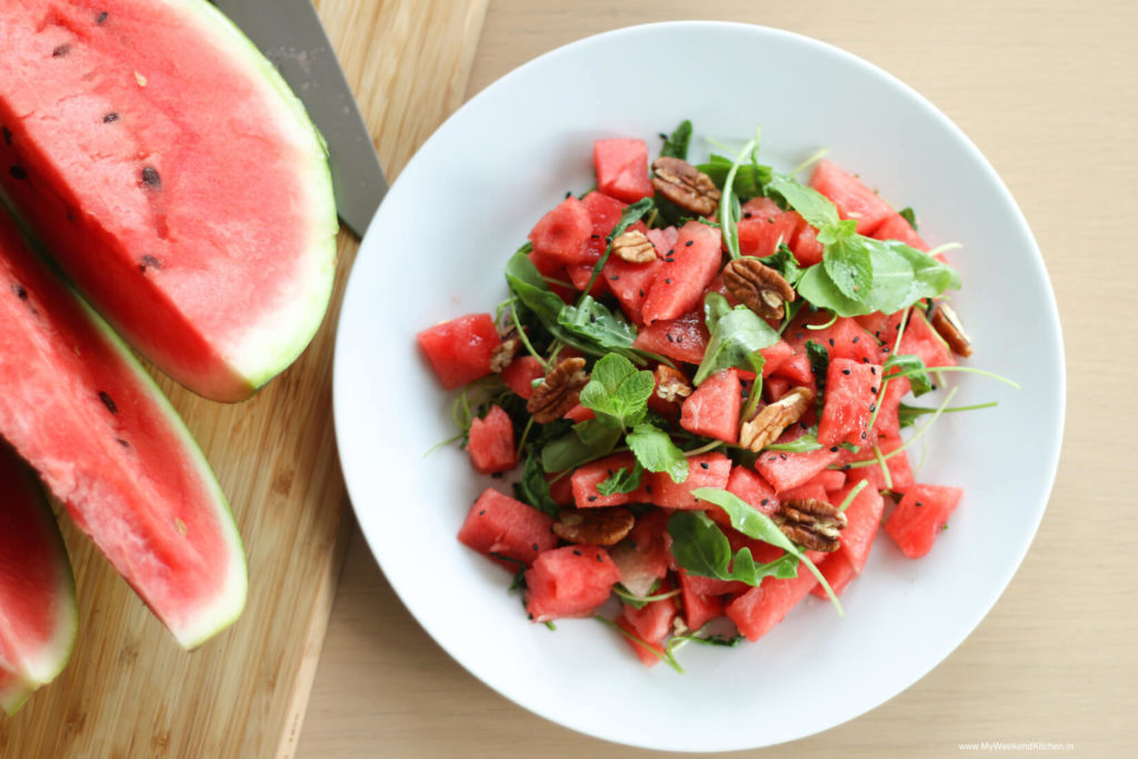 Watermelon and Arugula Salad My Weekend Kitchen