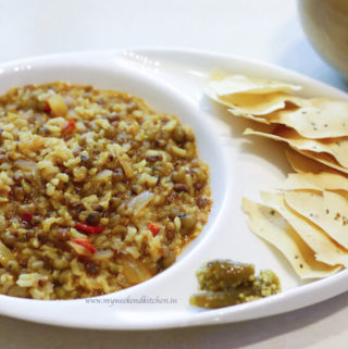 moon bean lentil and brown rice casserole, brown rice khichdi