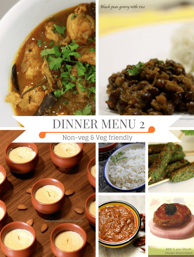 4 Dinner Ideas with recipes for Diwali | My Weekend Kitchen