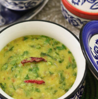 dal palak, Indian spinach with lentils recipe