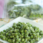 frozen peas - a simple recipeto preserve fresh green peas in season