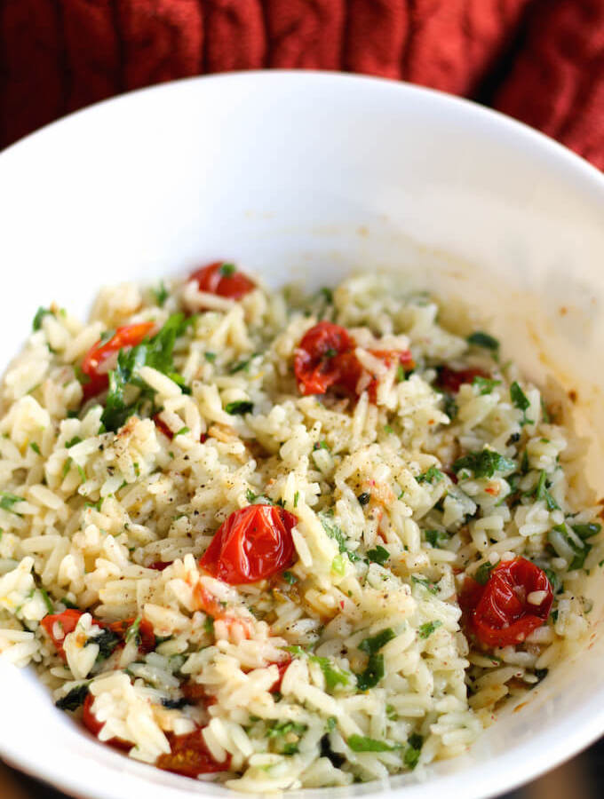 Orzo pasta with Salmoriglio sauce My Weekend Kitchen