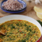 lentil curry with dill, moong dal suva bhaji