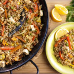 vegetarian paella recipe with tofu, vegan paella recipe