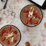 chocolate oatmeal and banana smoothie, fruit smoothie