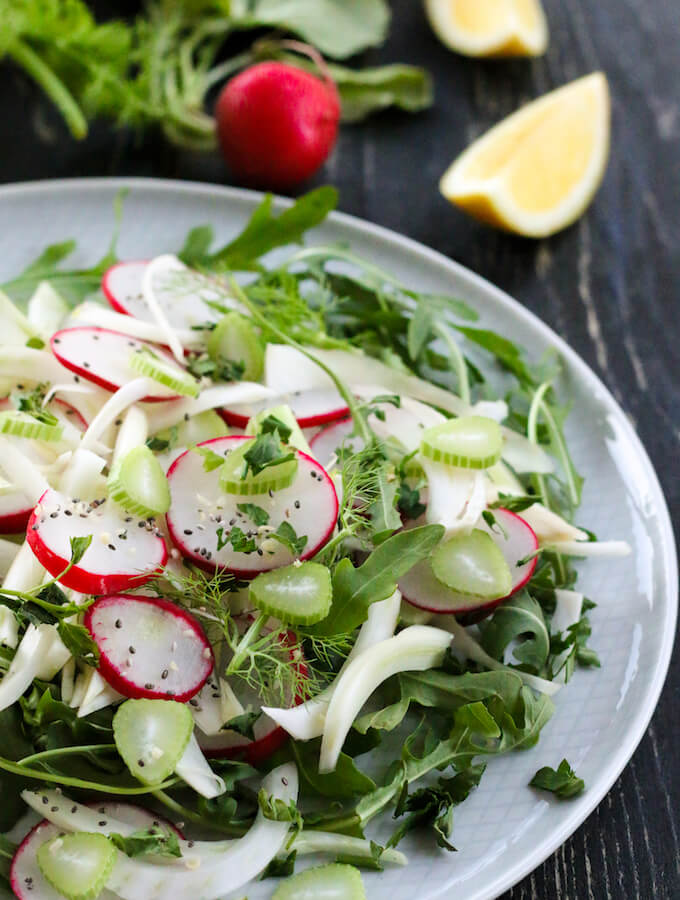 Radish and Fennel Salad with lemon dressing | My Weekend Kitchen