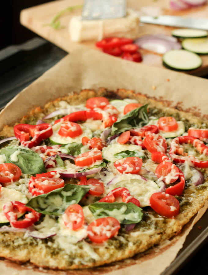 Healthy Cauliflower Pizza Crust My Weekend Kitchen