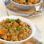chickpea and sweet potato curry with coconut milk