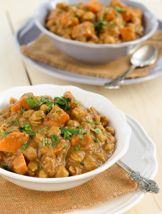 Sweet potato and Chickpea Curry with coconut milk | My Weekend Kitchen