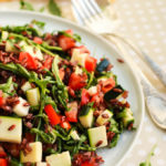 wild rice and arugula salad