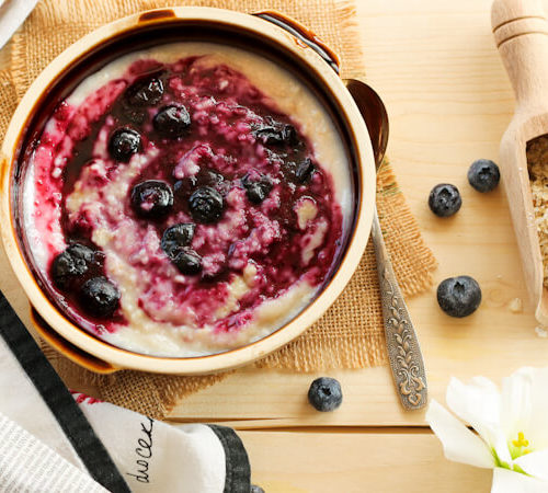 blueberry porridge baby