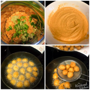 how to make red lentil fritters