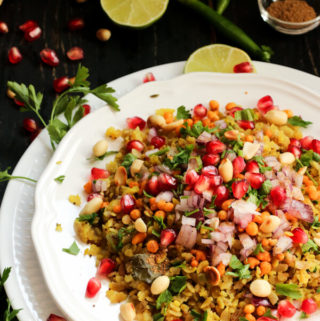 steamed red rice poha recipe, Indian street food,