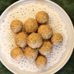 jaggery and penut energy ball, navratri peanut laddu