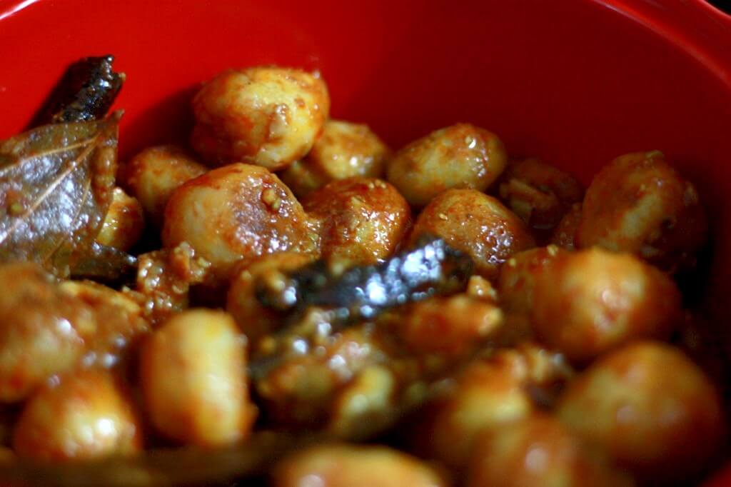 Kashmiri dum aloo, traditional Indian recipes