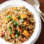 brown rice and lentil pilaf, rice and lentil casserole