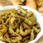 Rajasthani mirch sabzi, mirchi ke tipore, green chili stir-fry