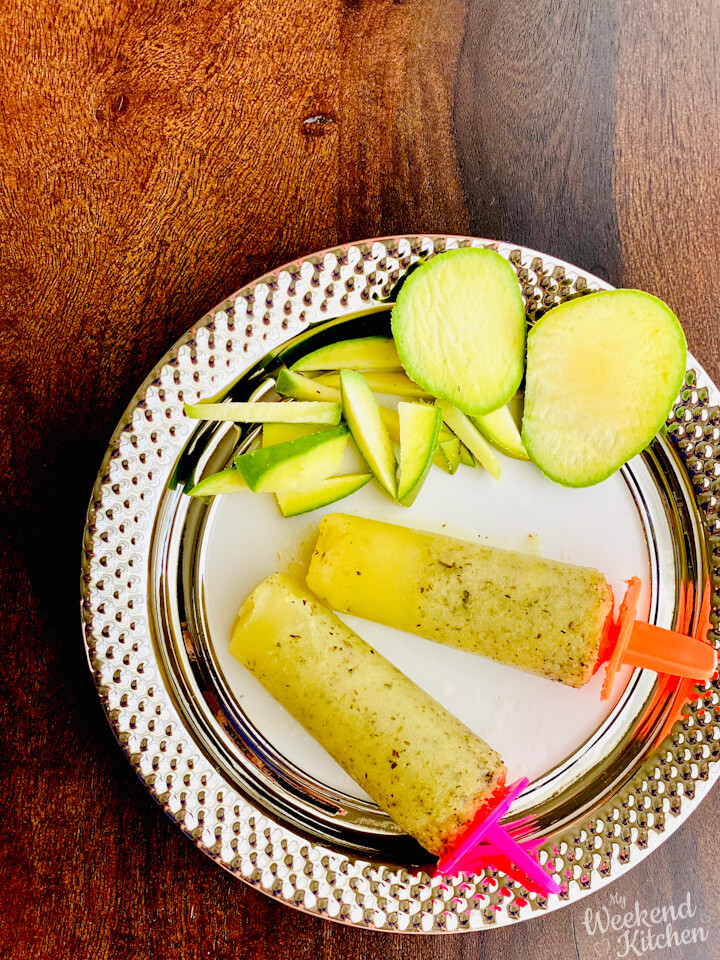 Raw Mango Popsicle कच्चे आम की चुस्की My Weekend Kitchen