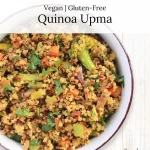 quinoa upma - healthy breakfasr recipe