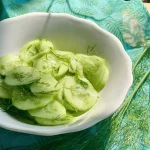 Asian cucumber salad with fresh dill, dill and cucumber salad recipe