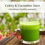 celery cucumber green juice for summers